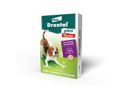 Vermífugo Drontal Plus para Cães de 10kg com 4 Comprimidos Elanco