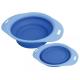 Comedouro Borda Plastico Silicone Azul