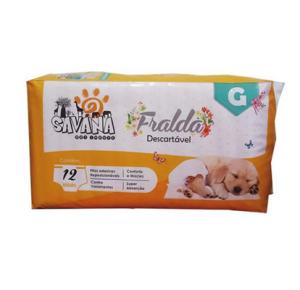 Fralda Savana Tam.G Com 12 Unidades