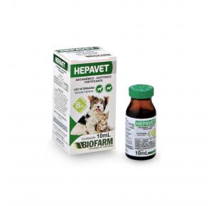 Antitóxico Hepavet Injetável 10ml Biofarm