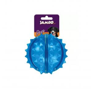 Brinquedo Bola Dura Espinho Azul Grande Jambo Pet