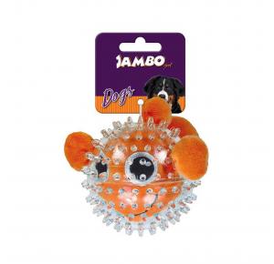 Brinquedo Pelúcia para Cães Spiky Ball Peixe Jambo Pet