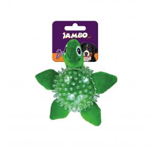 Brinquedo Pelúcia para Cães Spiky Ball Tartaruga Jambo Pet
