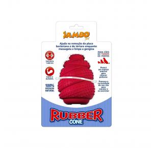 Brinquedo Rubber Cone Grande Vermelho Jambo Pet