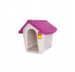 Casa Plástica para Cães House Rosa nº03 Plast Pet