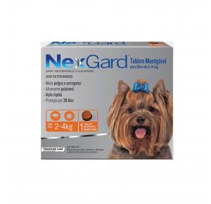 NexGard Antipulgas Cães de 2 à 4 Kg 1 Tablete 