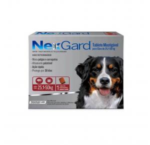 NexGard Antipulgas Cães de 25,1 à 50 Kg 1 Tablete
