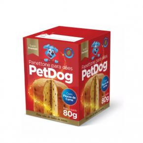 Panettone Pet Dog Para Cães Sabor Carne - 80 G