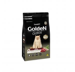 Ração Golden para Gatos Adultos Castrados Sabor Carne 3kg
