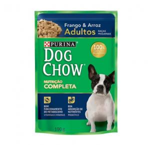 Ração Purina Dog Chow Adultos Raças Pequenas Sachê Frango e Arroz 100g