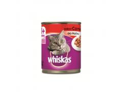 Whiskas Lata para Gatos Adultos Sabor Carne ao Molho - 290g