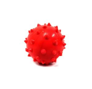Brinquedo Bola Dogão com Cravo Vermelha para Cães - BRINQ PET 75 MM