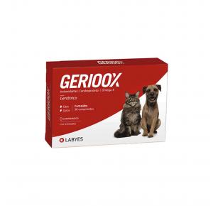 Suplemento Gerioox Antioxidante Condroprotetor e Ã”mega 3 para Cães e Gatos 30 Comprimidos Labyes 