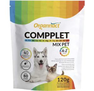 Suplemento Vitamínico Compplet Mix Pet A-Z  120Gr - Organnact 