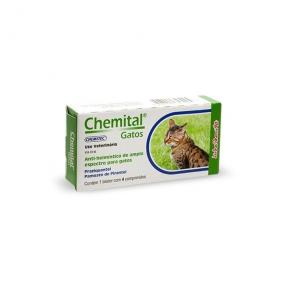 Vermífugo Chemital Gatos (4 comprimidos)