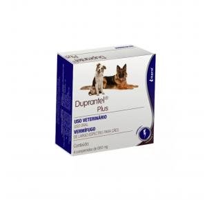 Vermífugo Duprantel Plus para Cães com 4 Comprimidos Duprat