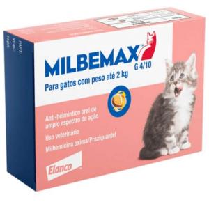 Vermifugo Milbemax FC Gatos até 2 Kg (2 comprimidos)