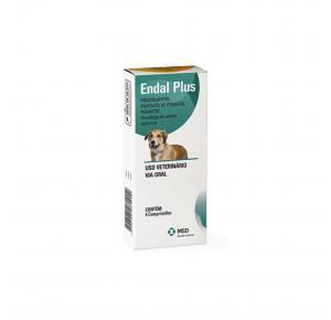 Vermífugo para Cães Endal Plus com 4 Comprimidos MSD