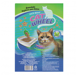Cat Wheel Granulado de Madeira Para Gatos e Roedores 15kg