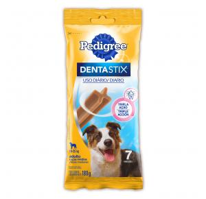 Petisco Pedigree Dentastix Cuidado Oral para Cães Adultos Raças Médias 180g
