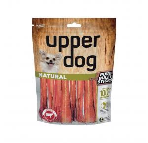 Petisco Upper Dog Natural Pixie Bully Sticks Para Cães com 8 unidades