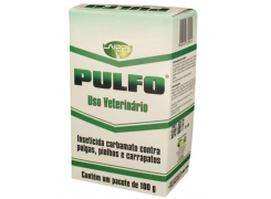 Pulfo 100g Inseticida Carbamato Pulgas Piolhos Carrapatos Insetos Ácaros Laippe